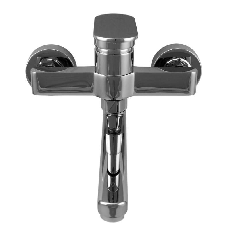 Aquanello Casa Едноръкохватен кухненски стенен кран, хром, с излив 20 cm CR-1420-CS