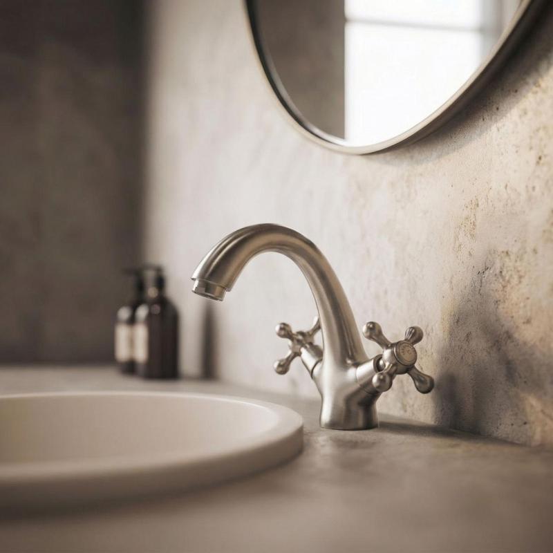 Aquanello Heritage Ascot Класическа носталгична смесителна батерия за умивалник от неръждаема стомана NB-4101-HA