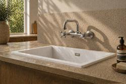 Aquanello Heritage Ascot Класически кухненски смесител с горна изливна тръба, хром CR-4110-HA