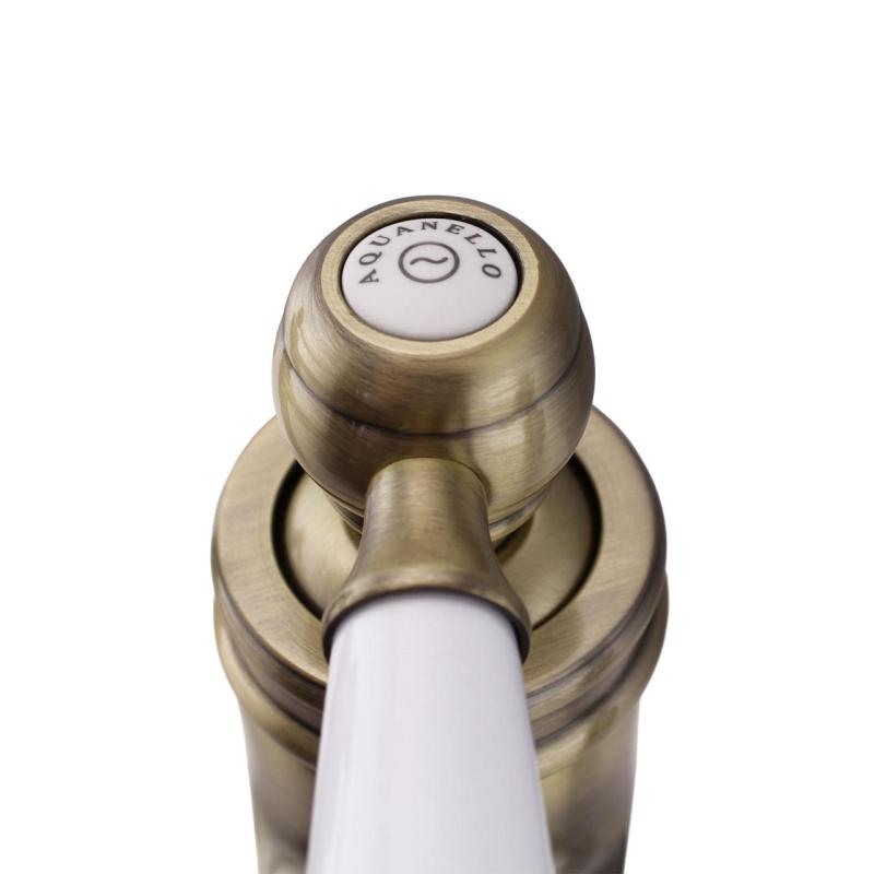 Aquanello Heritage Manor Класическа носталгична смесителна батерия за умивалник Бронз BN-1001-HM