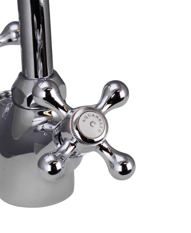 Aquanello Heritage Ascot Класическа кухня Носталгична кухненска смесителна батерия Хром CR-4004-HA
