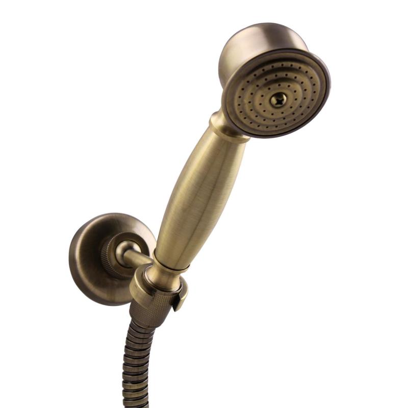 Aquanello Heritage Ascot Класически душ комплект с бронзови копчета и ръчна душ BN-2002-HA