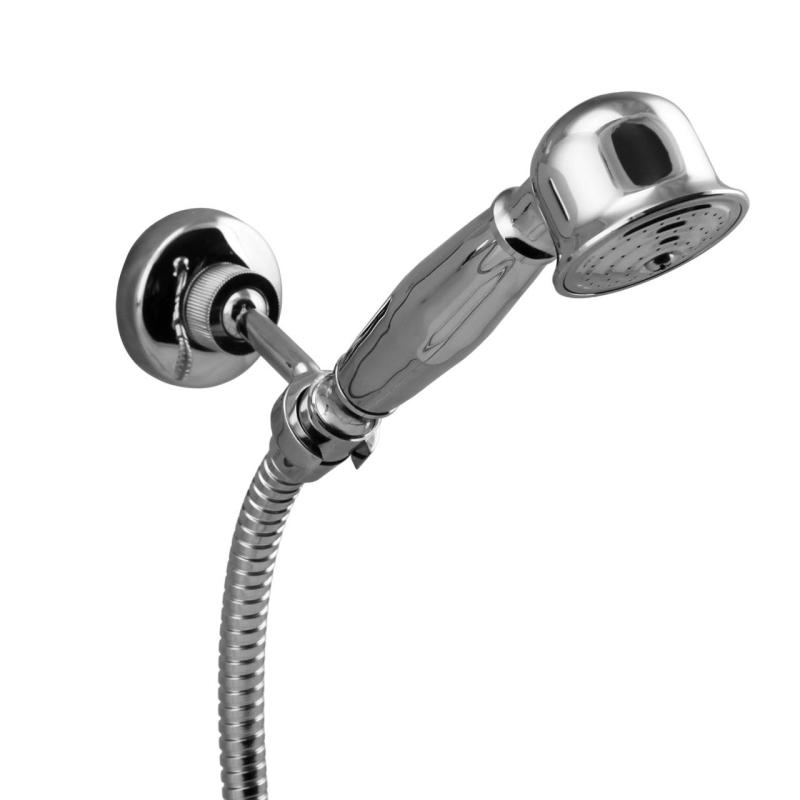 Aquanello Heritage Ascot Класически душ комплект с хромирани копчета и ръчна душ CR-2002-HA