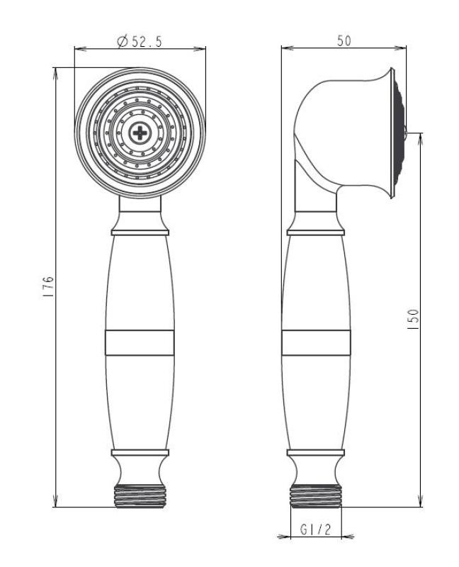 Aquanello Heritage Collection Класическа ръчна душ кабина от бронз BN-9001-HC