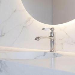 Aquanello Heritage Manor Класическа носталгична смесителна батерия за умивалник Хром CR-1001-HM