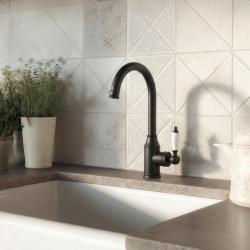 Aquanello Heritage Manor Класическа кухня Носталгичен кухненски кран, черен BL-9001-HM