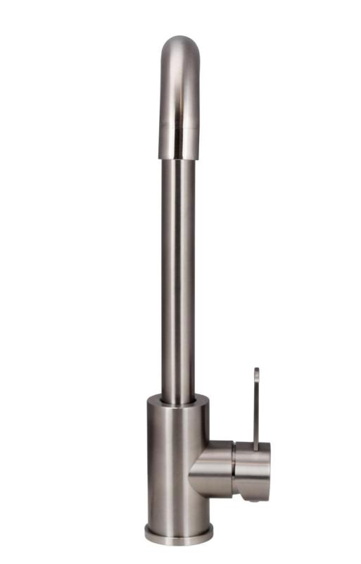 Aquanello Forma Масивна кухненска смесителна батерия с една дръжка от неръждаема стомана SS-1001-FM