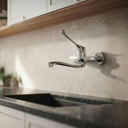 Aquanello Medic Кухненски стенен кран с дълга дръжка, хром CR-1005-MD