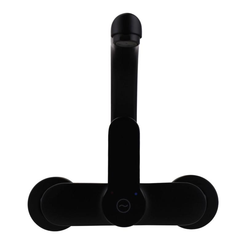 Aquanello Casa Кухненски стенен кран с горна изливка, черен BL-1003-CS