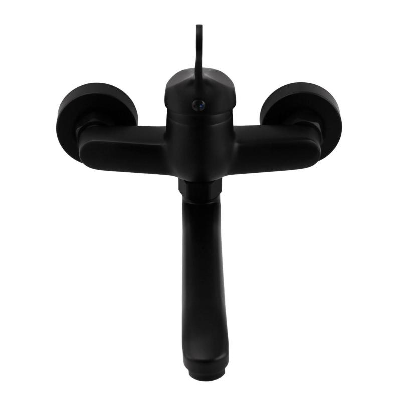 Aquanello Casa Кухненски стенен кран с горна изливка, черен BL-1003-CS