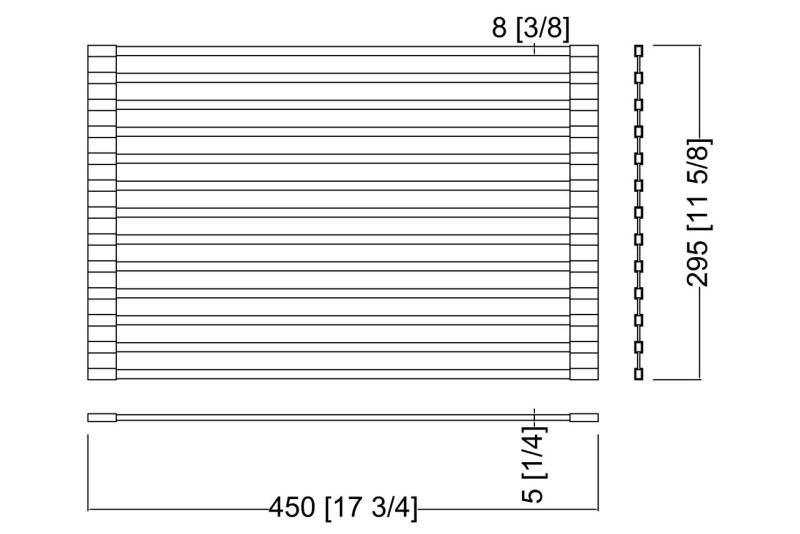 Ausmann Mosel Комбиниран комплект мивка PVD месинг 50x40 cm с кухненски кран, дозатор за сапун и ролка за под 1208972563