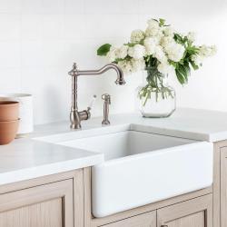 PB Носталгична изтегляща се ръчна душ-глава за кухня, класически дизайн от неръждаема стомана