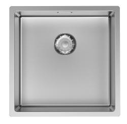 Pure.Sink Comfort Мивка от неръждаема стомана 40x40 см, радиус 10 мм, за вграждане, за вграждане в плот и за монтаж върху плот PCM4040-02