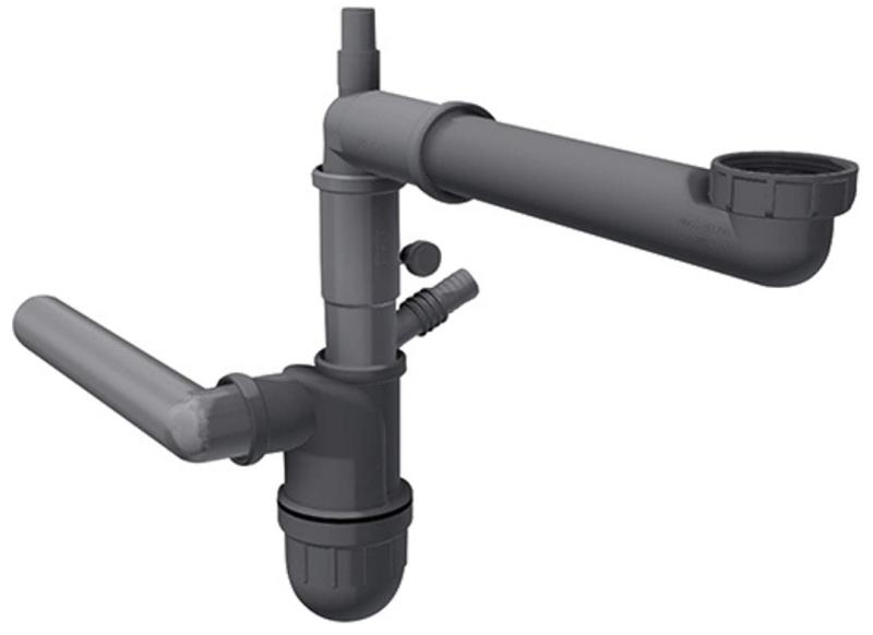 Franke Сифон спестяващ място, с връзка за съдомиялна машина Spazio 112.0551.361