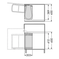 Кош за боклук Hailo uno 3418.10