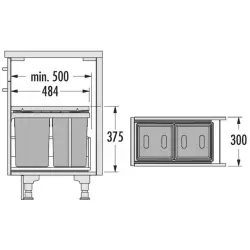 Кош за боклук Hailo Tandem Universal 2331