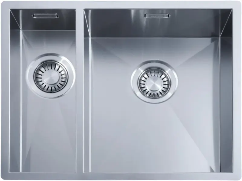 ABK Baronga 1,5 Мивка от неръждаема стомана  15x40+34x40cm монтаж под плота BAR1534F