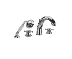 Huber Victorian 4-дупков Термостатичен смесител за вана с душ комплект Хром VTT7601021