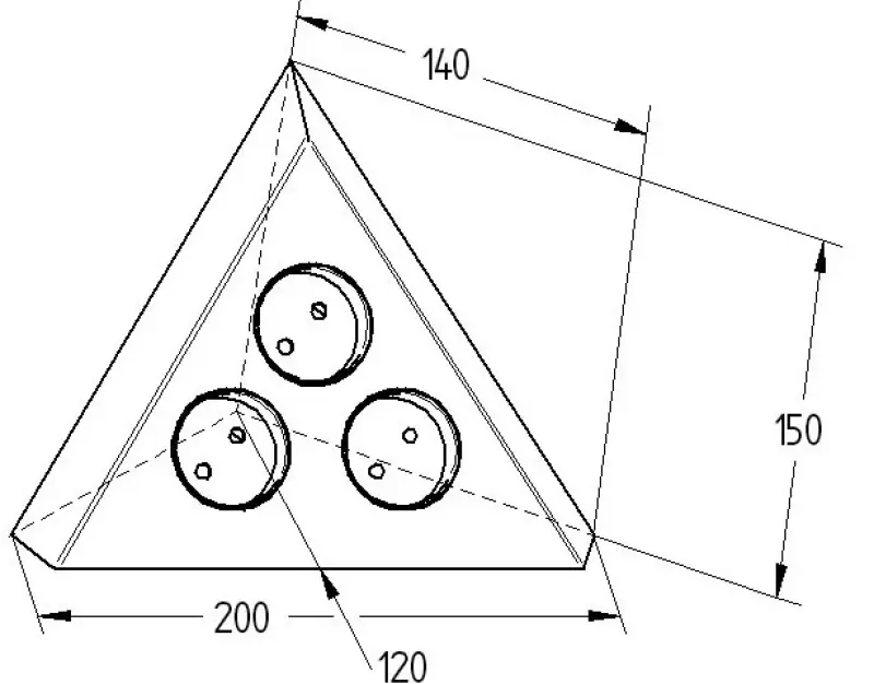 Енергиен стълб с 3 контакта VHL 3 ST