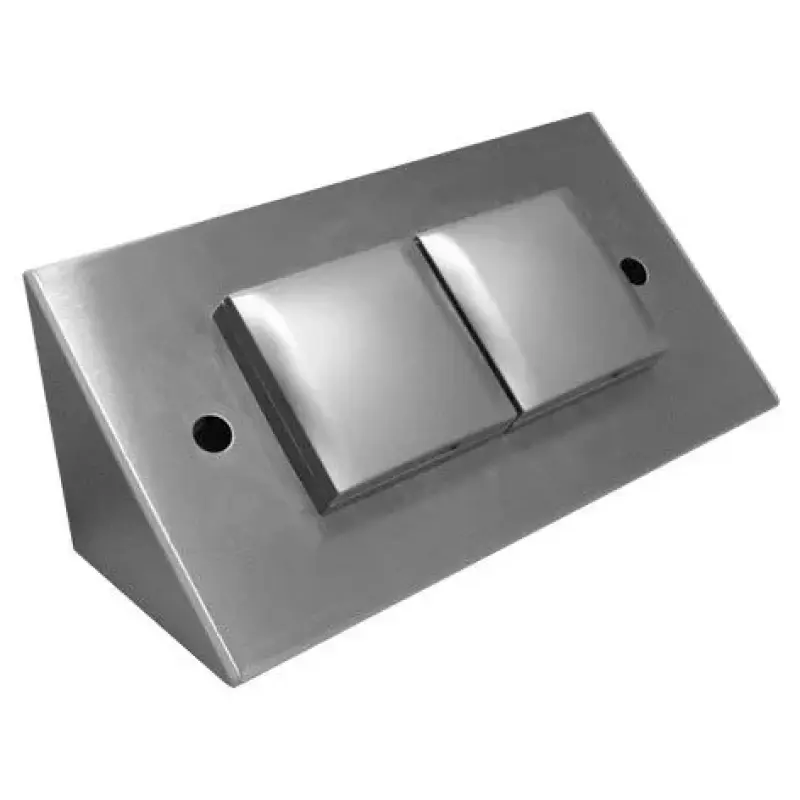 Контактна кутия с 2 гнезда, оборудвана с покриващи капаци, заземяване  тип F ST3900ST