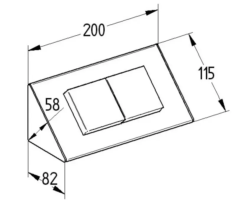 Контактна кутия с 2 гнезда, оборудвана с покриващи капаци, заземяване  тип F ST3900ST