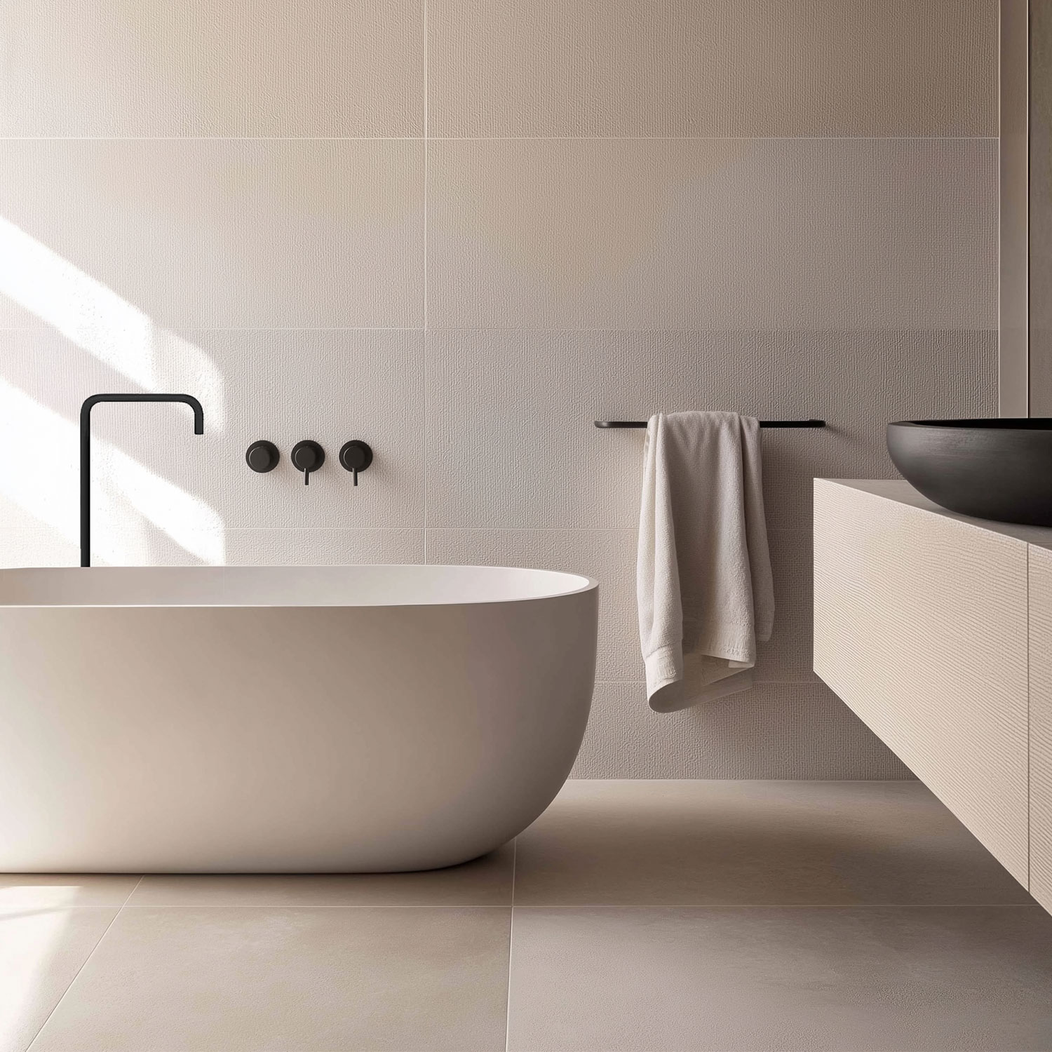 Отвъд Chrome: матово черни и бронзови арматури за смела визия на банята