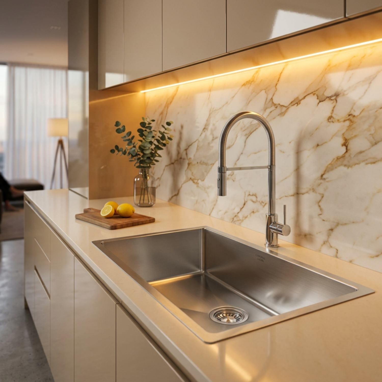 Кухненски вдъхновения 2026: Стили и идеалното съчетание на мивка и смесител